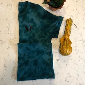 Turquoise/Black True Religion Buddha Tee